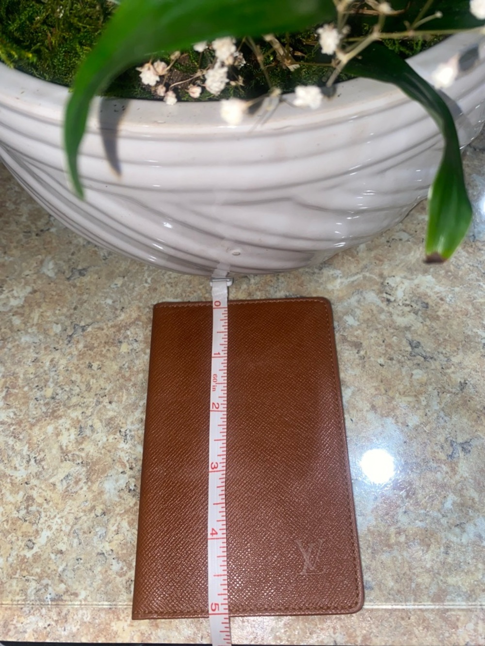 Louis Vuitton Vintage Brown Taiga Leather Card Holder Wallet SP0968 EUC - Picture 14 of 14